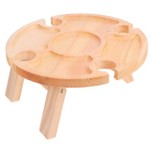 1Pièces Table Pliante En Bois Portable Pour Maison Extérieur