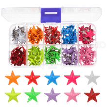 100 Stks Diy Leerwerk Metalen Sterklinknagels Decoratieve Nieten