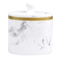 1Pièces Boîte De Rangement Coton-Tiges En Résine Motif