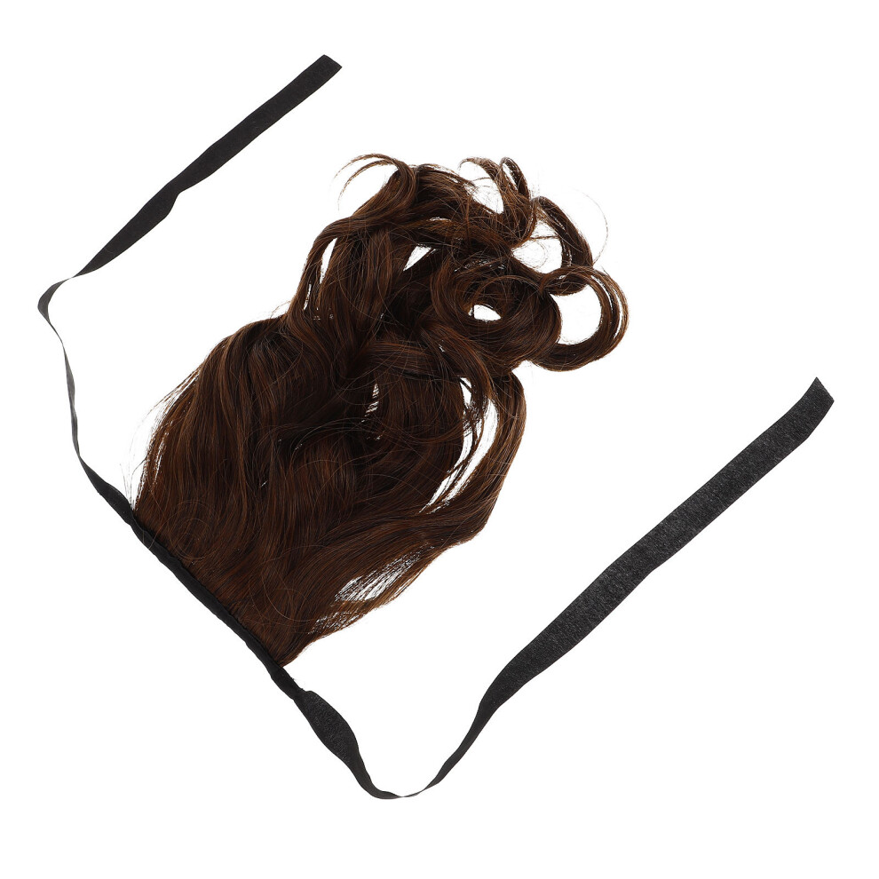 Totority Unisex Black High Ponytail Claw Clip Hair Extension For Women Wavy Short