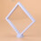 3d floating frame shadow box display case 18x18x2cm white 9