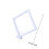 3d floating frame shadow box display case 18x18x2cm white 3