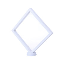 3d floating frame shadow box display case 18x18x2cm white