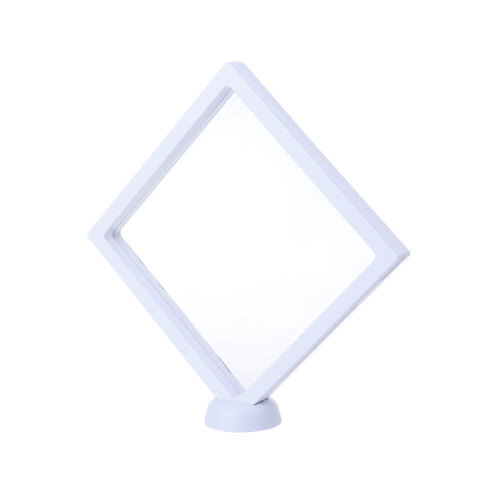 3d floating frame shadow box display case 18x18x2cm white