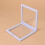 3d floating frame shadow box display case 18x18x2cm white 8