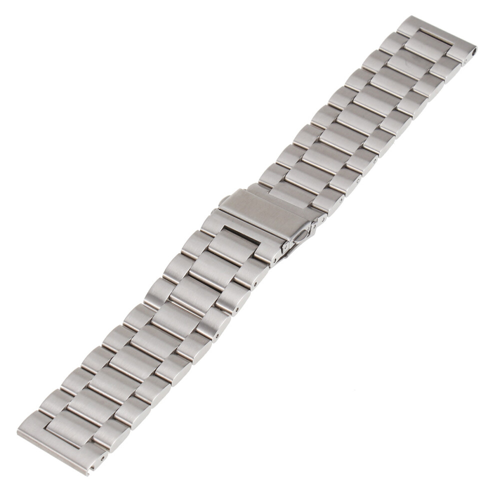 2Pcs Stainless Steel Watch Band Durable Compatible With Huawei Silver 013609855377