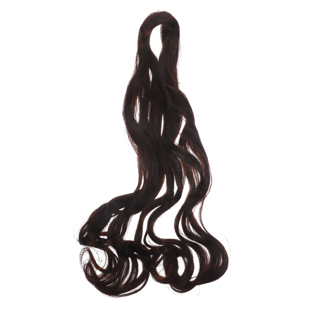 Villcase Unisex Black 3Pcs Crochet Braiding Hair Wig Pre Stretched For Women