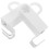 2Pcs Portable White ABS Plastic Radiator Clothes Rack for Fast Drying 1