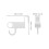 2Pcs Portable White ABS Plastic Radiator Clothes Rack for Fast Drying 2