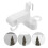 2Pcs Portable White ABS Plastic Radiator Clothes Rack for Fast Drying 9