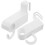 2Pcs Portable White ABS Plastic Radiator Clothes Rack for Fast Drying 10