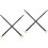 2Pairs Black Nylon Drum Sticks Double-End Felt Performance Drumsticks 5