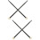 2Pairs Black Nylon Drum Sticks Double-End Felt Performance Drumsticks 2