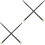2Pairs Black Nylon Drum Sticks Double-End Felt Performance Drumsticks 6