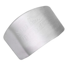 Lightweight Finger Protector Silver Tool for Kitchen Finger Safety