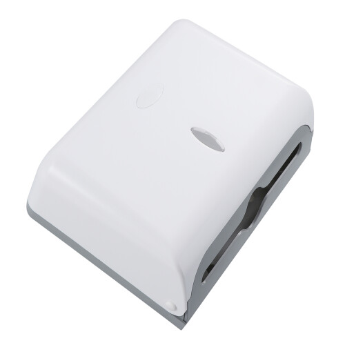Wall Mounted White Tissue Paper Box ABS Plastic Durable Holder