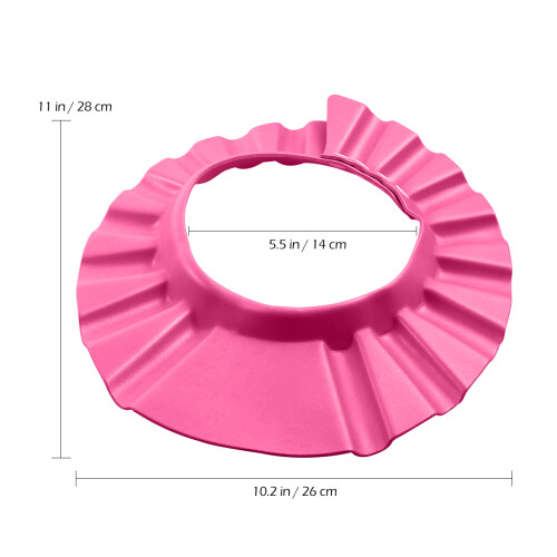 Rosy Infant Bathing Cap Met Waterafvoer En Verstelbare Pasvorm 2