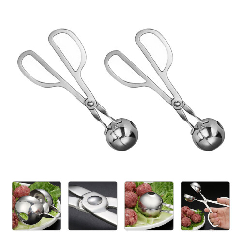 2Stk Silber Fleischbällchen Für Gleichmäßige Kugeln 1