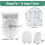 White D Shape Soft Close Toilet Seat with Quick Release and Adjustable  Fixing Hinges 3