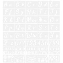 40 Sheets Letter Template Drawing Craft Stencils Templates Letters