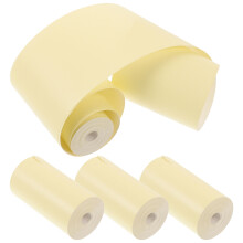Thermal Print Paper 4 Rolls Light Yellow For Hospitals