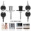 4 Pcs Wardrobe Lock For Cupboard Doors Cabinet Locks Office Drawer 9