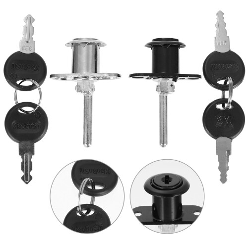 4 Pcs Wardrobe Lock For Cupboard Doors Cabinet Locks Office Drawer 1