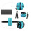 1Set Exercise Ab Roller Wheel Blue with Knee Pad Lightweight for Gym 3