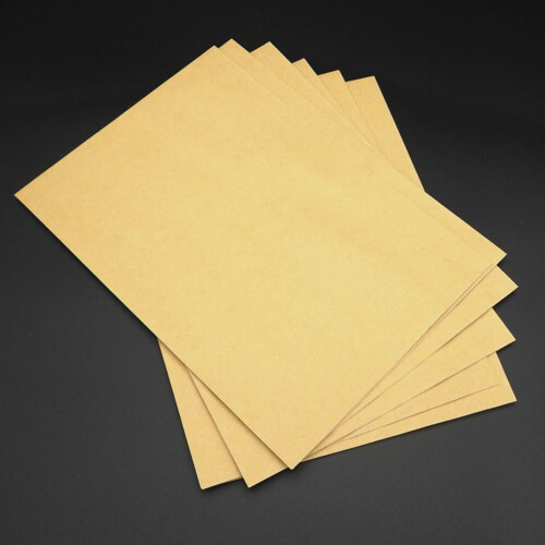 100Pcs Brown Kraft Paper Envelopes Plain Color Classic Letter Storage 1