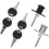 4 Pcs Wardrobe Lock For Cupboard Doors Cabinet Locks Office Drawer 6