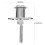 4 Pcs Wardrobe Lock For Cupboard Doors Cabinet Locks Office Drawer 4