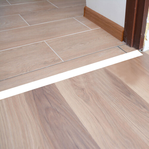 Profil De Transition PVC Blanc Pour Sol Carrelage Et Moquette 2