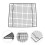 2Pcs Stainless Steel Cake Cooling Rack Baking Rack for Muffins Silver 2