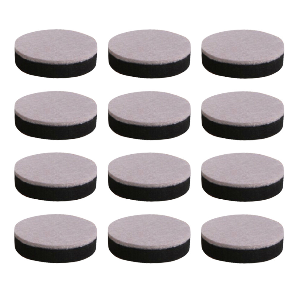 1 Set 12Pcs Thicken Silent Wear Resistant Table Feet Pads Black 3033249261274
