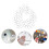 Raindrops  60 Pcs Decorative Cabochons Diy Gems Decoration Transparent 8