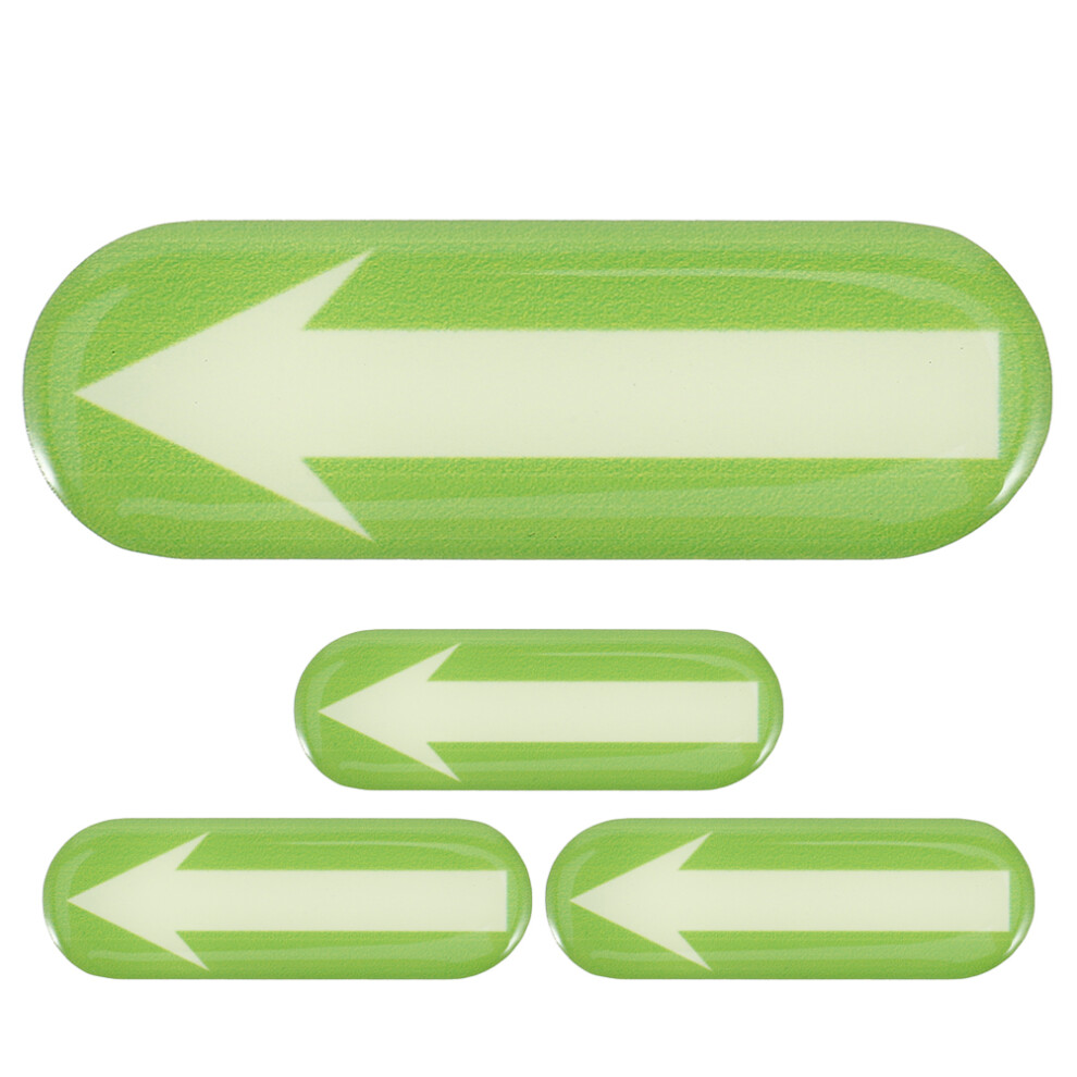 4Pcs Adhesive Arrow Decals Luminous For Car Nighttime Marking Green 3032575163535