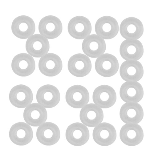 100 Pcs Anti-Slip Rubber Making Stopper Bead Bracelet