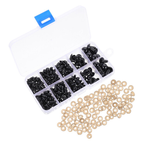 200Pcs Boxed Plastic Doll Eyes Simulated Diy Accessories 2