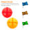 2Pièces Base PVC Multicolore Pour Support Drapeau De Football Durable 8
