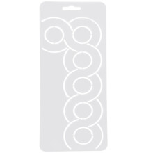 White PP Sewing Template for DIY Quilting and Embroidery Aid