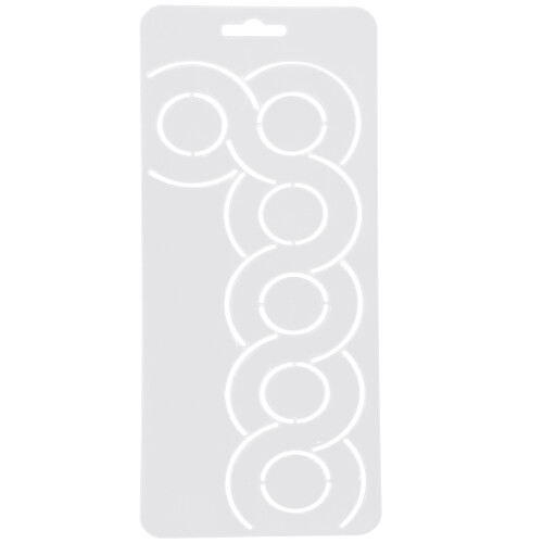 White PP Sewing Template for DIY Quilting and Embroidery Aid