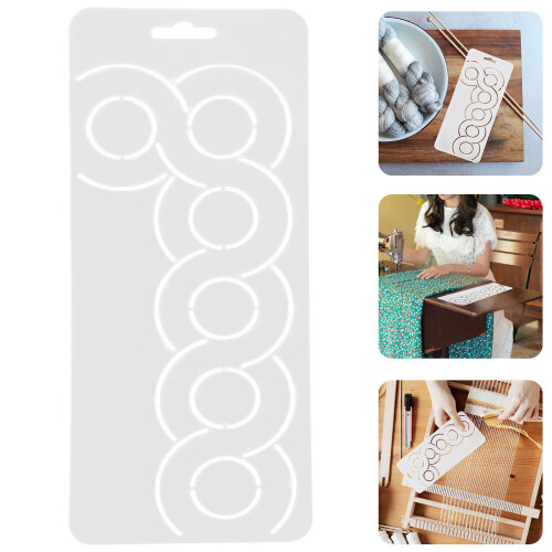 White PP Sewing Template for DIY Quilting and Embroidery Aid 1