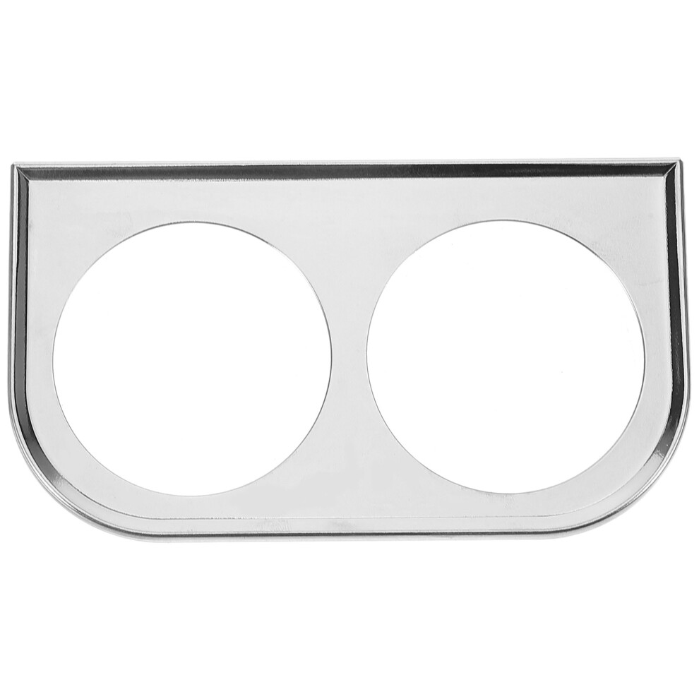 Iron Car Gauge Mount Kit Durable Dashboard Gauge Holder Silver 3072918101992