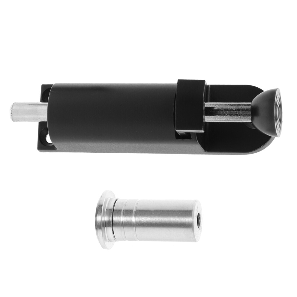 4Pcs Spring-Loaded Barrel Bolt Door Latch Lock Black Zinc Alloy 013563745455