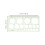 9Pcs Durable Green Circle Stencils for Crafts Drawing and Measuring 2