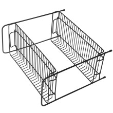 2Pcs Black Wrought Iron Multi-Storey Storage Rack