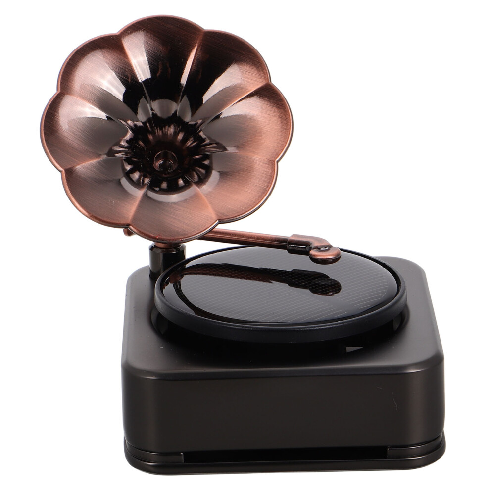 Solar Zinc Alloy Car Perfume Diffuser Aromatherapy Rotating Decor 3053033300842