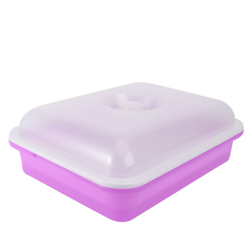 Purple Hydroponic Sprouter Tray Durable Plastic Nursery Pot 1