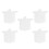 5Pcs Transparent Portable Disposable Raincoats Lightweight Pe Material 2