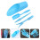 1Set Durable Blue Plastic Garden Set for Succulent Care 4